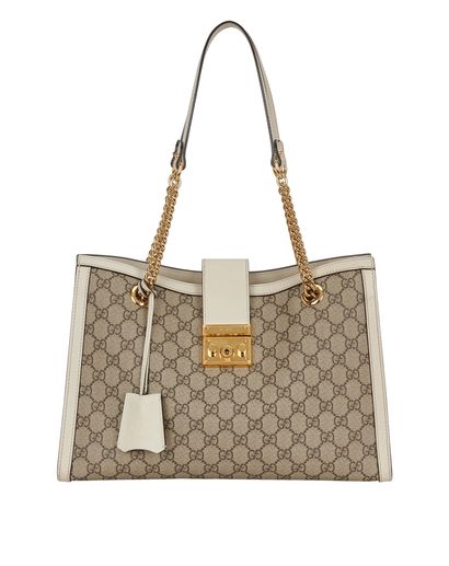 Padlock GG Medium Shoulder Bag, front view